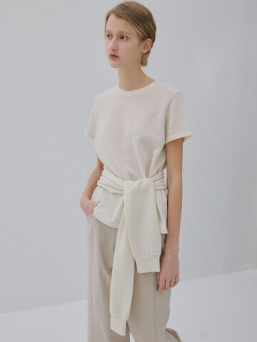 BOLERO LAYERED T-SHIRTS - IVORY 