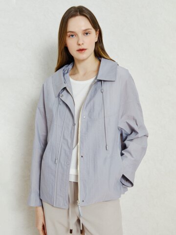 데일리 스트링 윈드브레이커 점퍼 