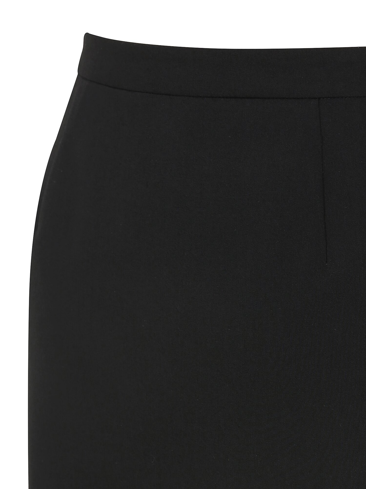 사이드 플리츠 A라인 스커트 (BLACK)