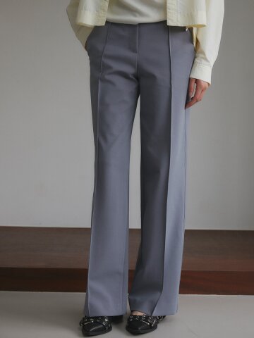 [레이허] Pin Tuck Ponte Pants [ASH]