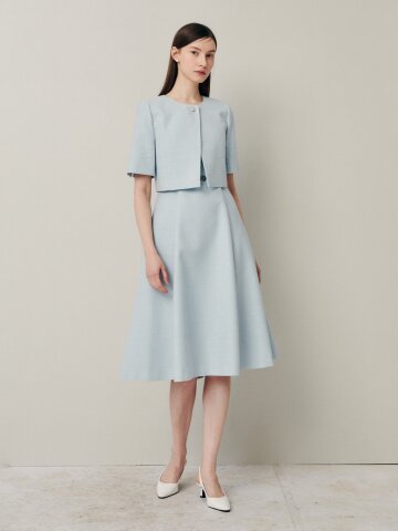 글리터 플레어 원피스 +재킷 세트 