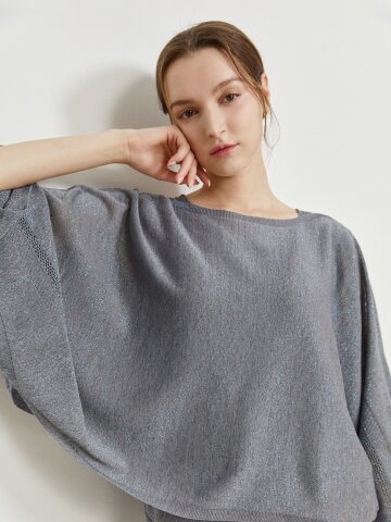 글리터 레이어드 니트 +니트 세트 