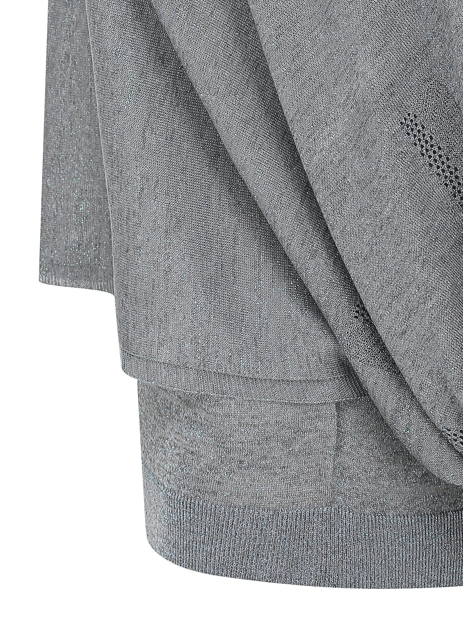 글리터 레이어드 니트 +니트 세트 (GREY)