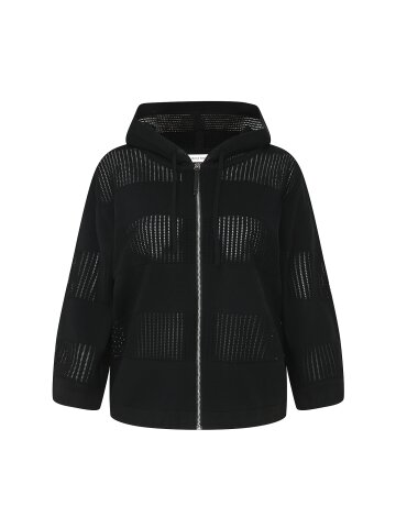 스카시 블록 후드 집업 가디건 