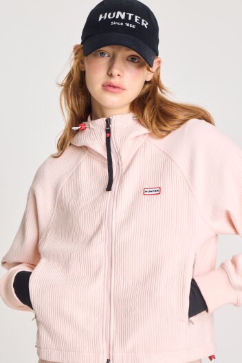 [WOMEN] 스트라이프 인터로크 자켓 - 핑크 HBW0001AUZPNK