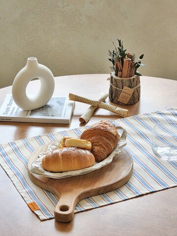 밀키 스트라이프 키친크로스