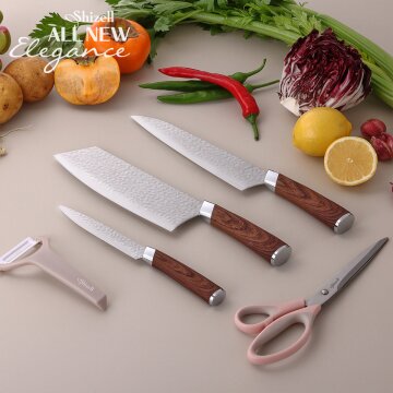 올뉴 엘레강스 나이프5종세트 (중식도/식도/과도/가위/감자칼)