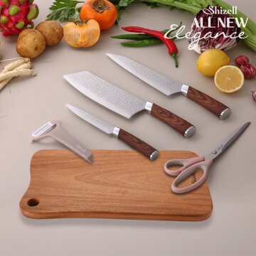 올뉴 엘레강스 나이프5종+ 스퀘어 도마세트
