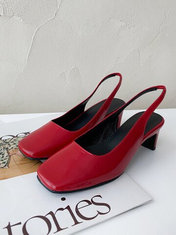 도로시 슬링백 슈즈_red 5cm ODR220106
