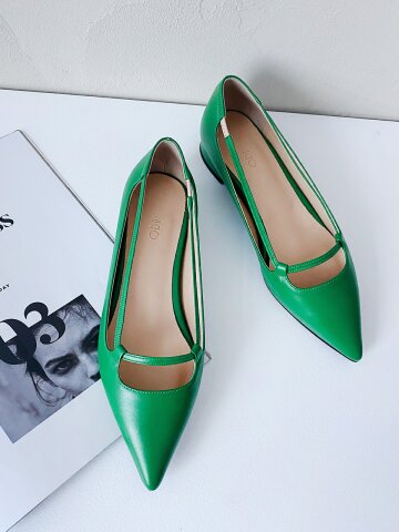 엔젤라 플랫 펌프스_green 2cm ODR20117