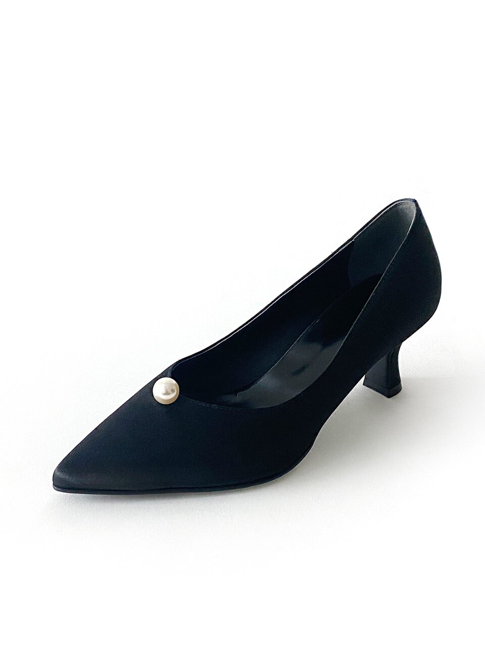 루미에 진주 펌프스_Black 5/6/7cm ODRD24046