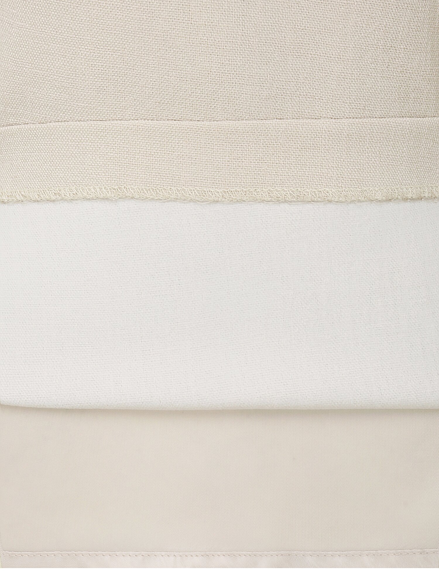 배색 백 스트랩 플레어 원피스 (BEIGE)