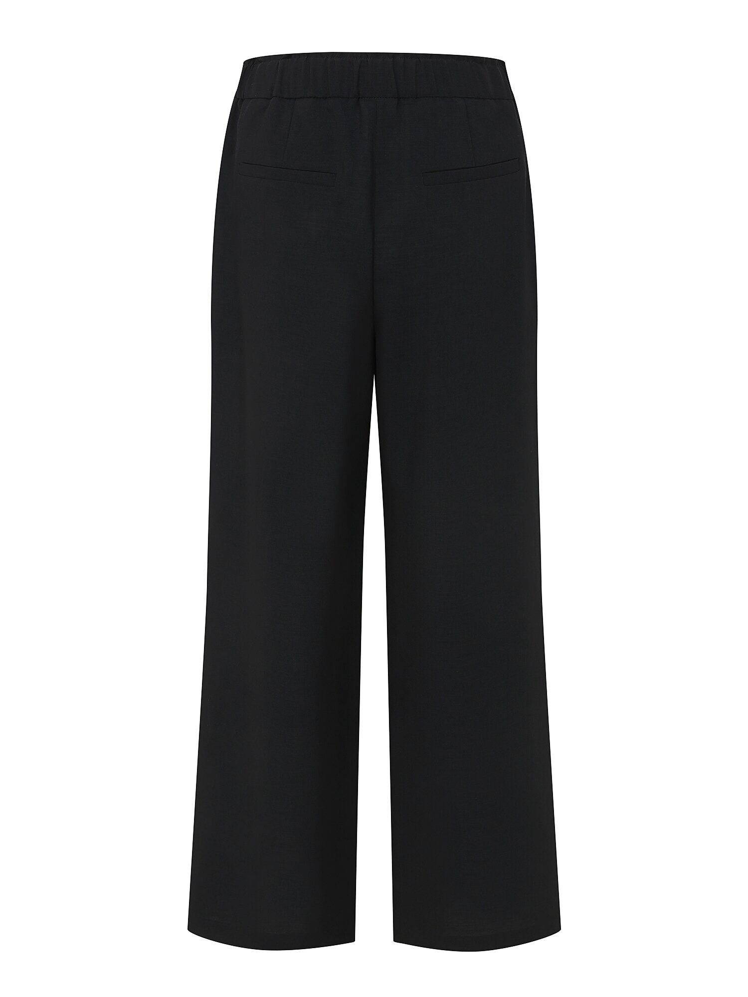 투턱 백 밴딩 세미 와이드 팬츠 (BLACK)