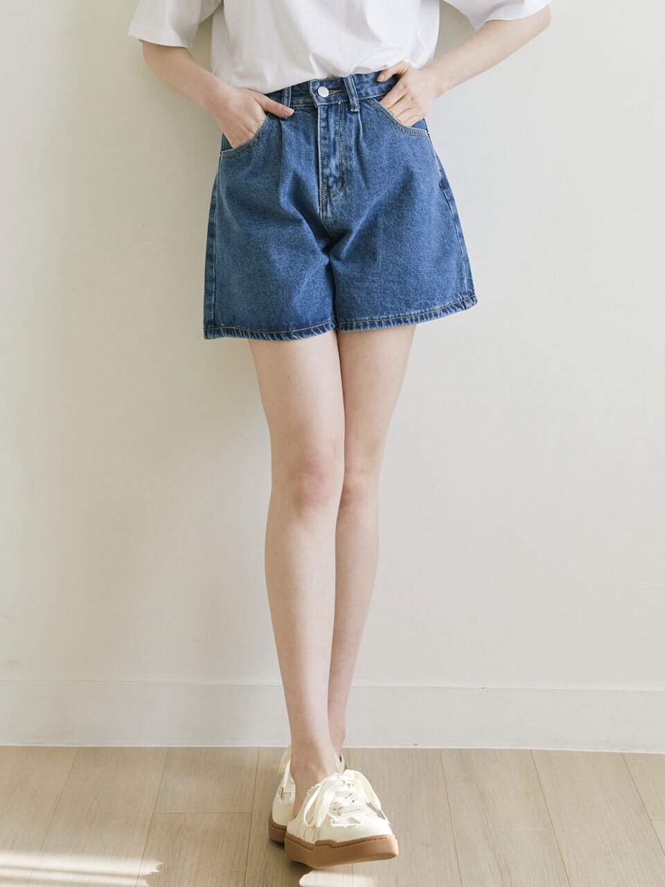 [10차] Flare denim short pants_4 Colors