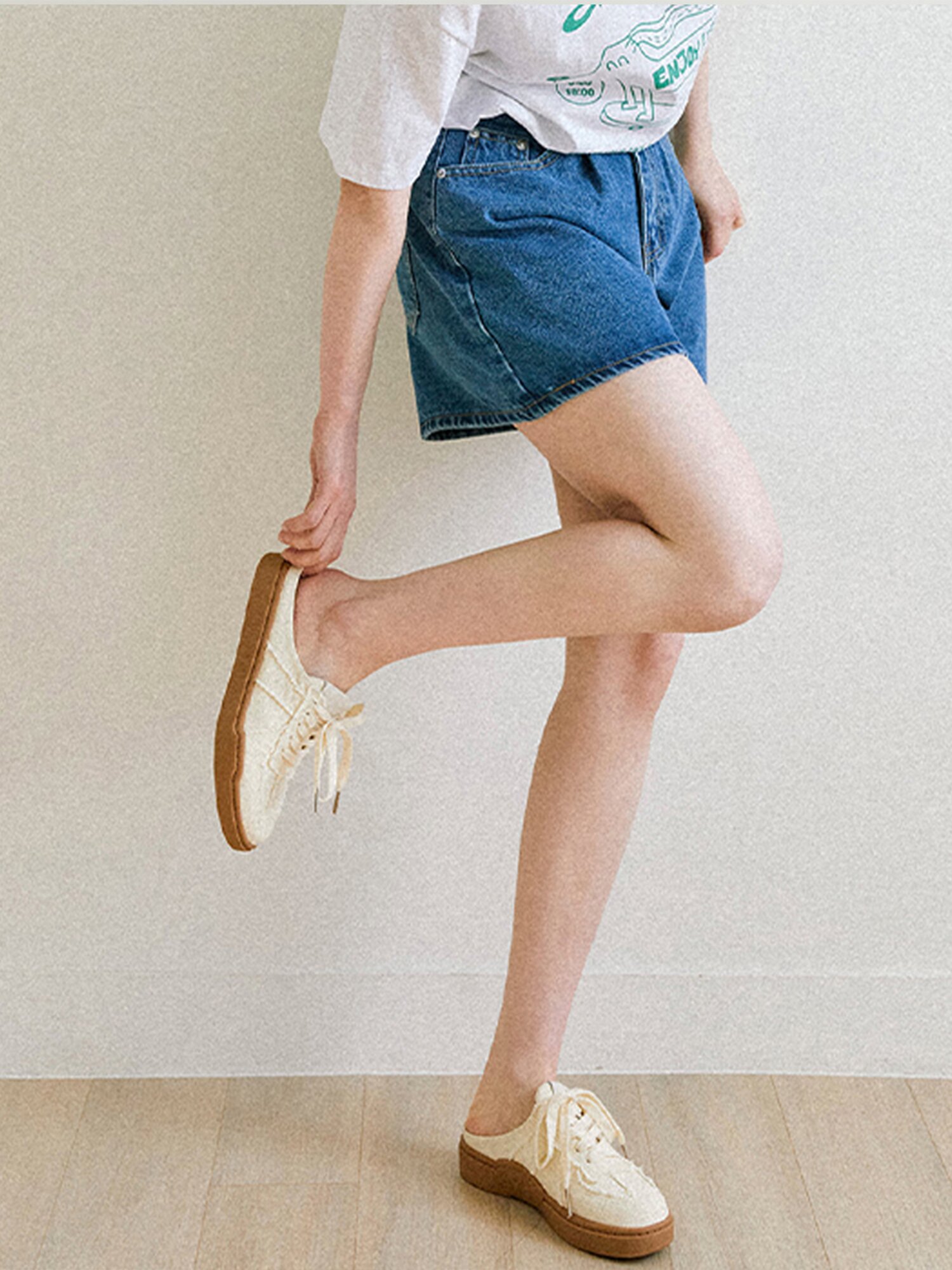 [10차] Flare denim short pants_4 Colors
