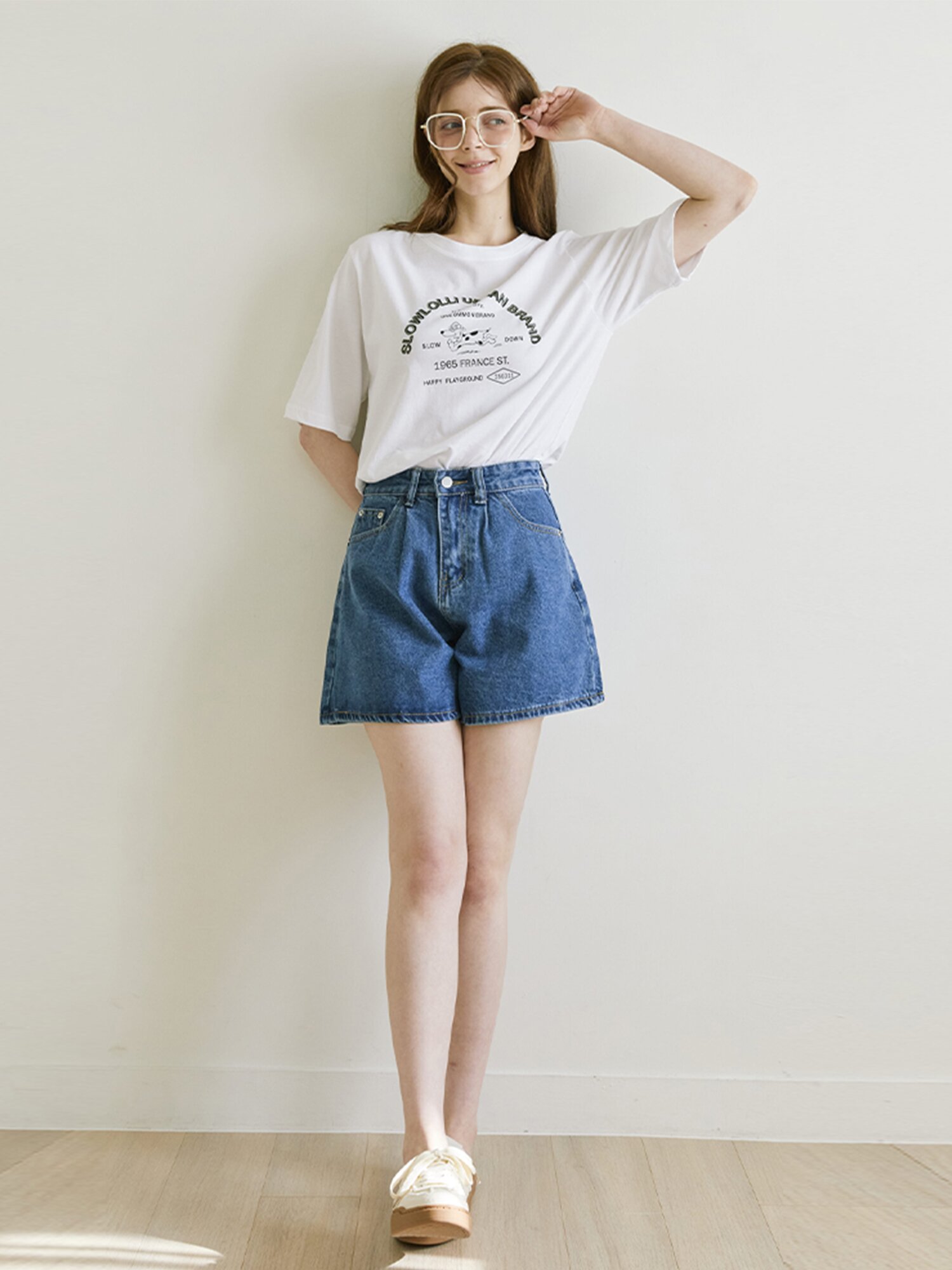 [10차] Flare denim short pants_4 Colors