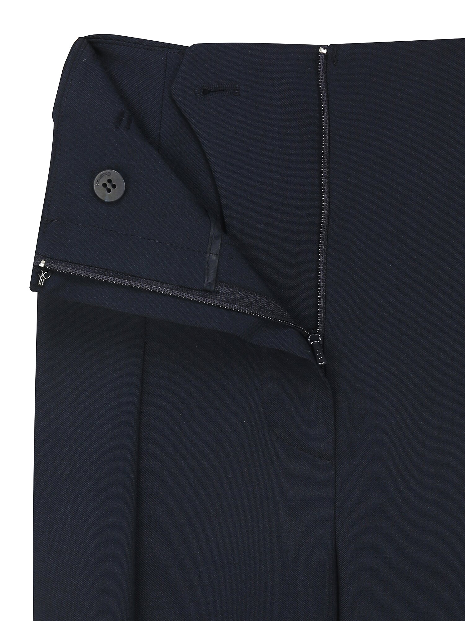 벨티드 원턱 테이퍼드 팬츠 (NAVY)