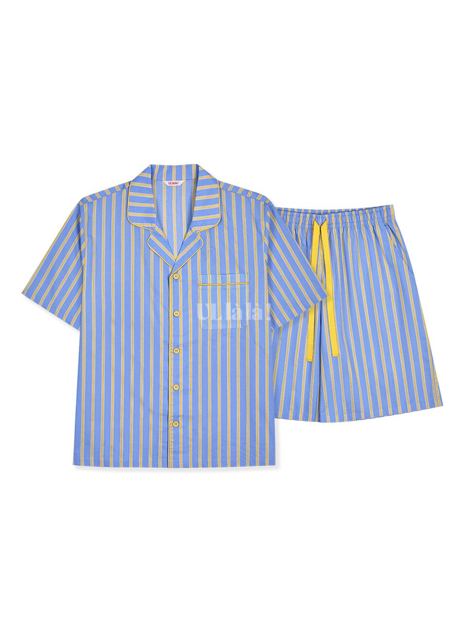 레브 반팔 남성페어 블루 (40수)