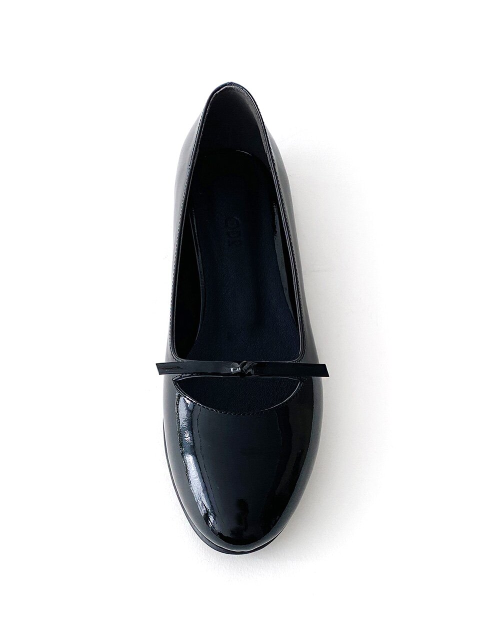 모네뜨 리본 플랫슈즈_Black 1cm ODRD24037