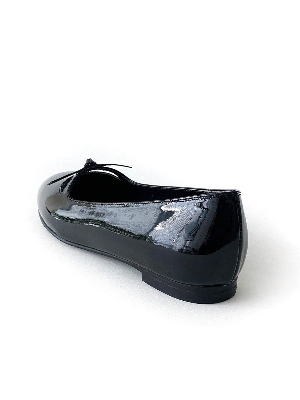 모네뜨 리본 플랫슈즈_Black 1cm ODRD24037