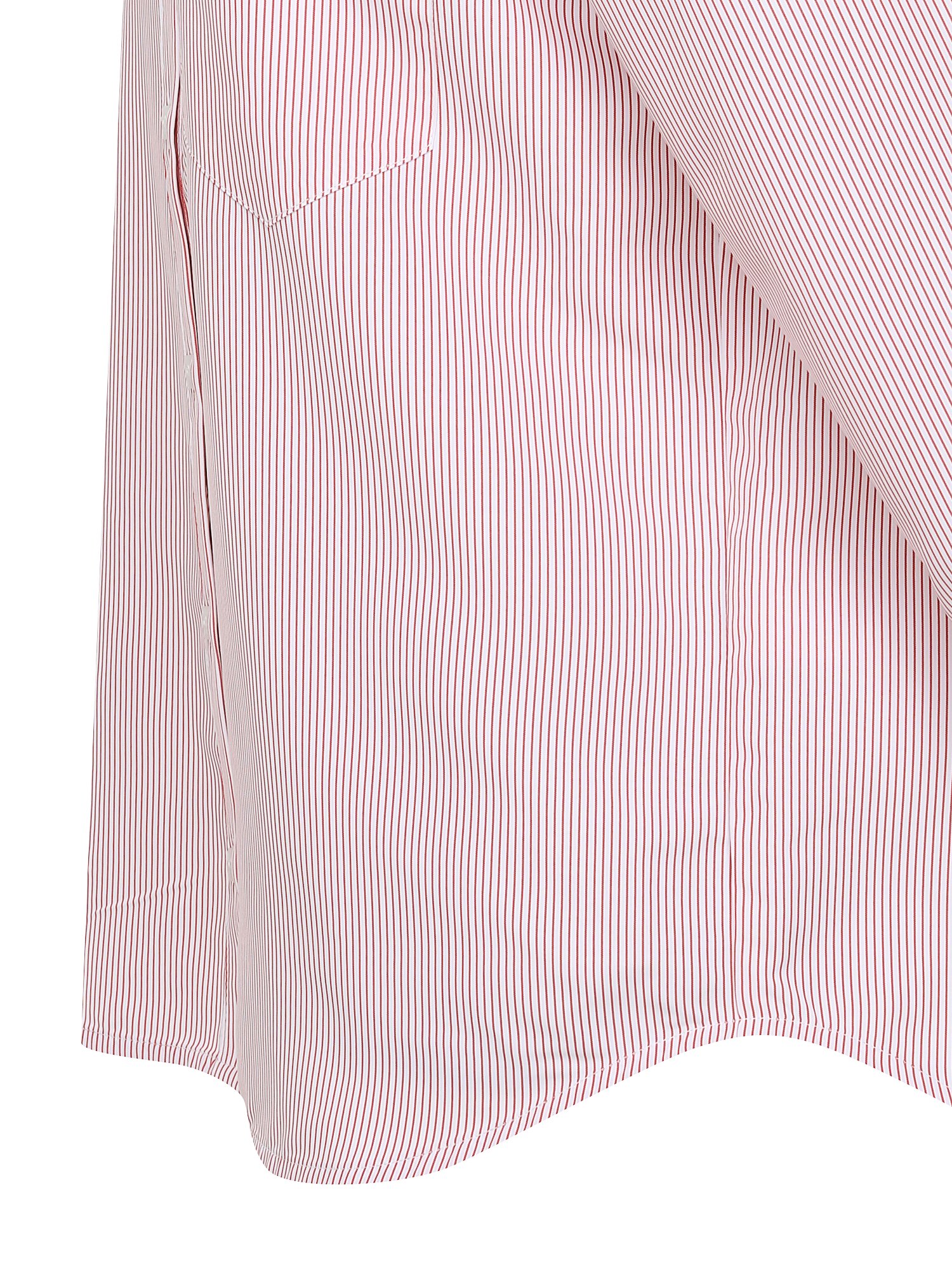 스트라이프 백 레터링 블라우스 (STRIPE RED)