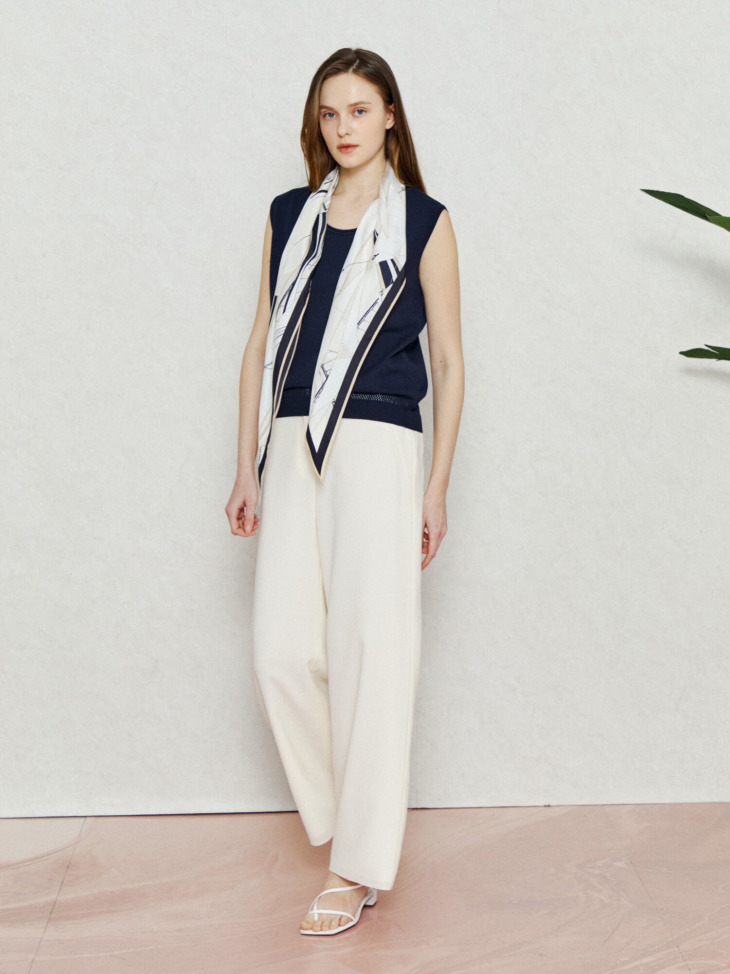 블렌디드 서머 슬리브리스 (DARK NAVY)