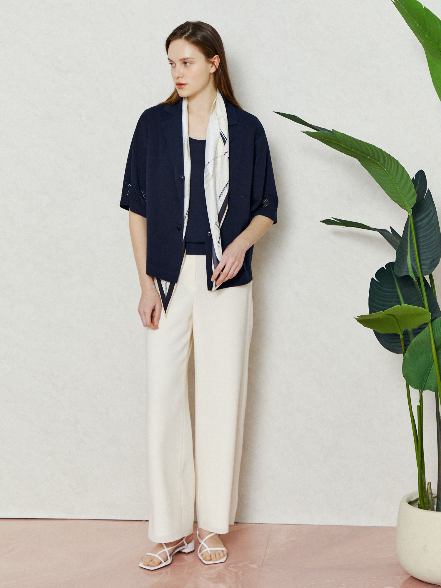 블렌디드 서머 슬리브리스 (DARK NAVY)