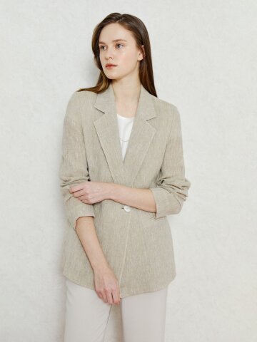 데일리 터치 린넨 블레이저 