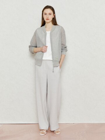 에어리 핀 스트라이프 슬랙스 팬츠 