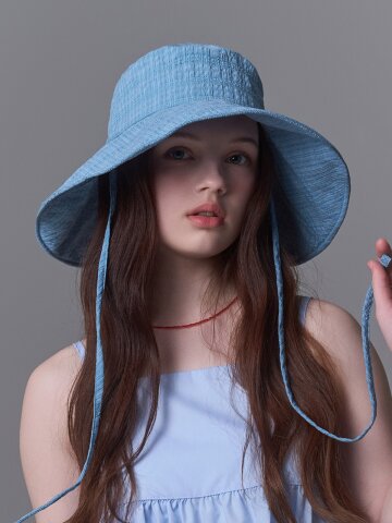 체크 와플 에어리 플로피햇 메시나 (5 colors)