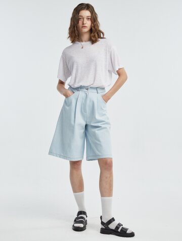 Bermude Jeans Shorts [Light Blue]
