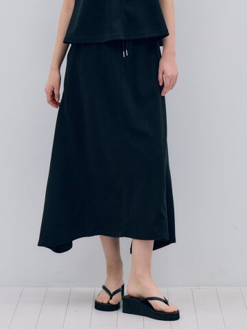 MET daily modern long skirt modern black