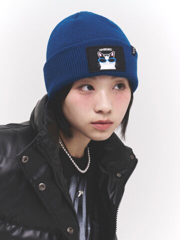 애니멀 와펜 블랙캣 6각 비니