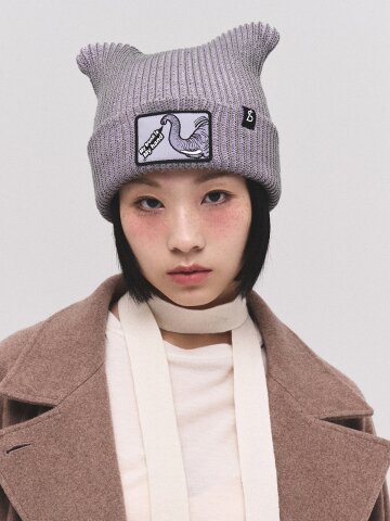 애니멀 와펜 코끼리 투톤 귀비니