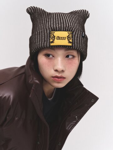 애니멀 와펜 호랑이 투톤 귀비니