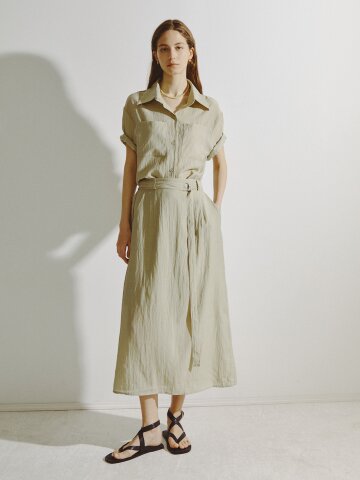 루즈핏 블라우스 +스커트 세트 