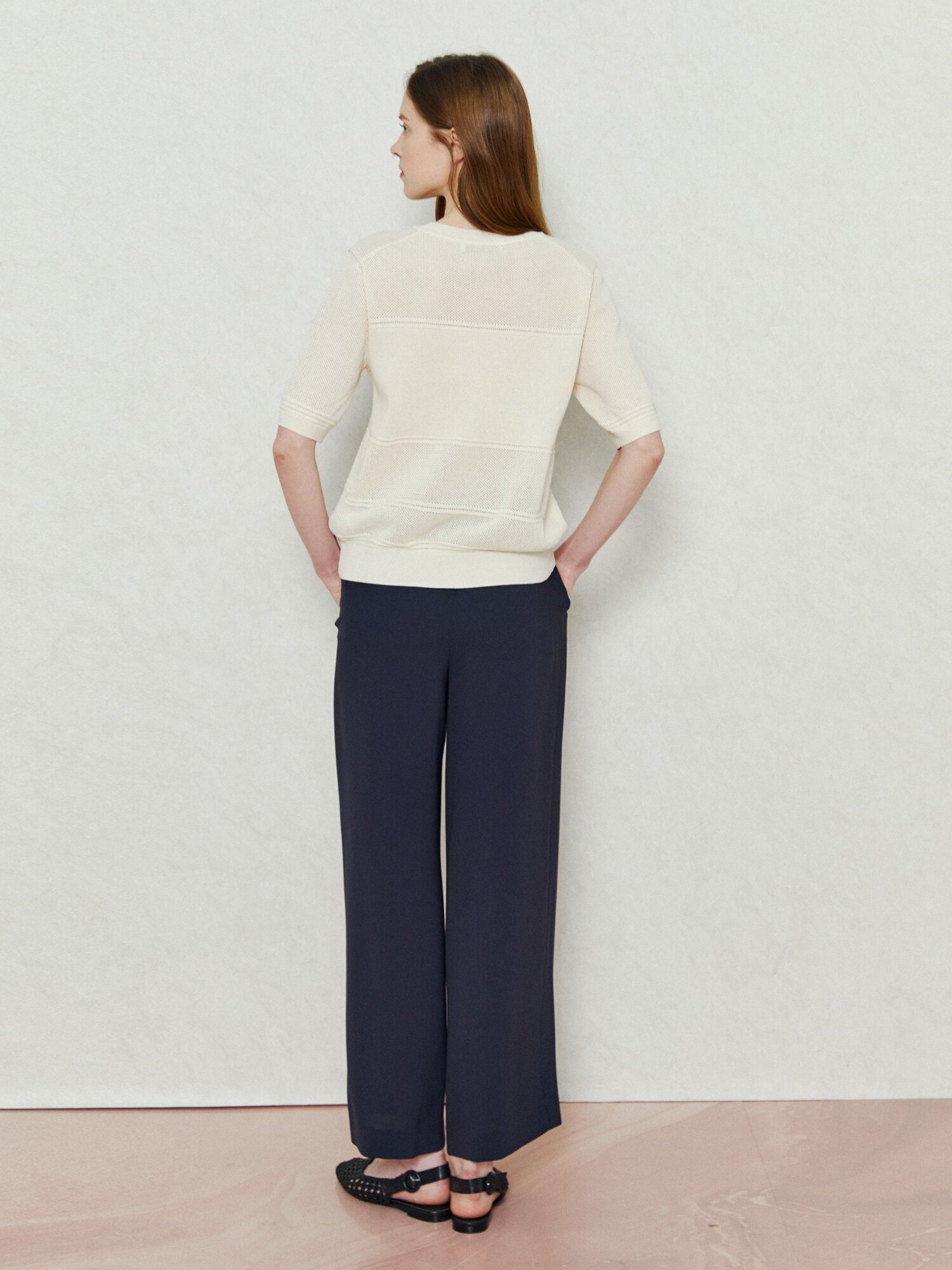 데일리 컴포트핏 와이드 팬츠 (DARK NAVY)