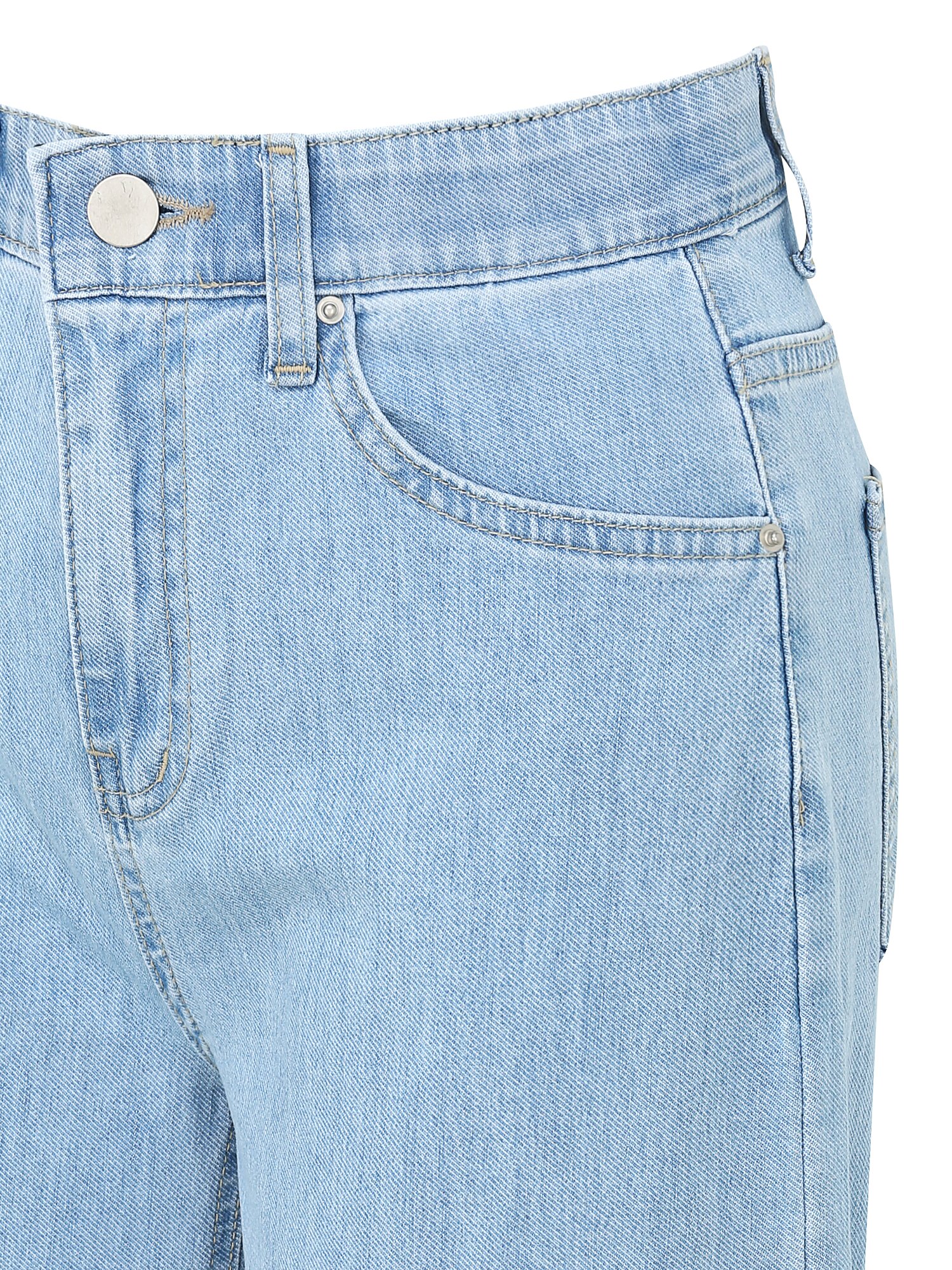 쿨링 인밴딩 와이드 데님 팬츠 (LIGHT BLUE)