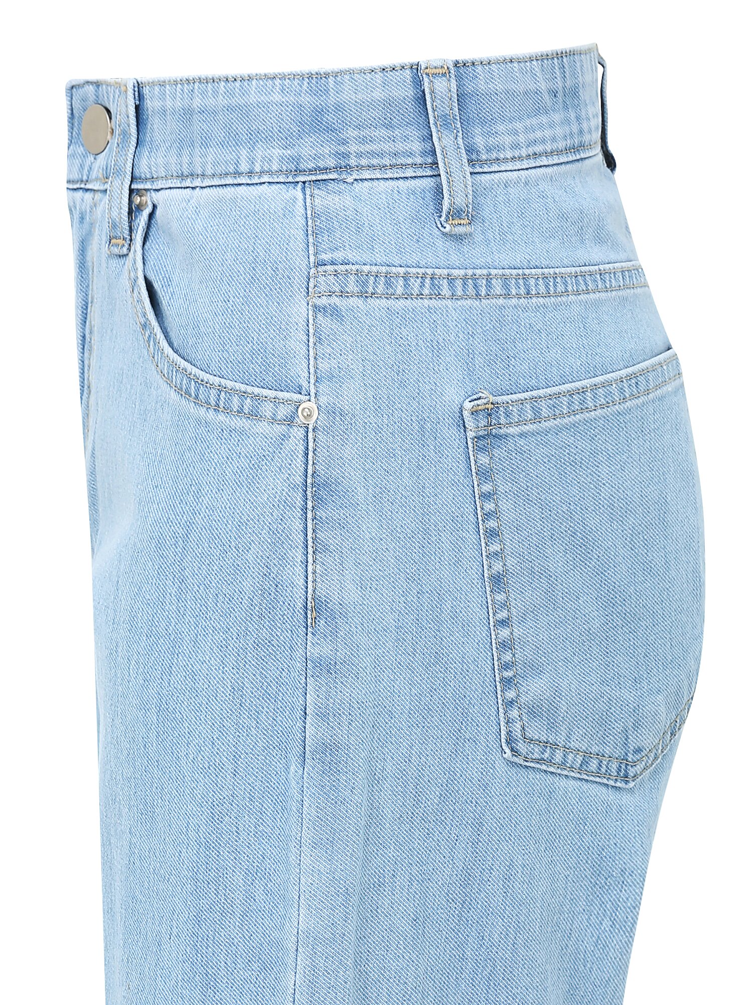 쿨링 인밴딩 와이드 데님 팬츠 (LIGHT BLUE)