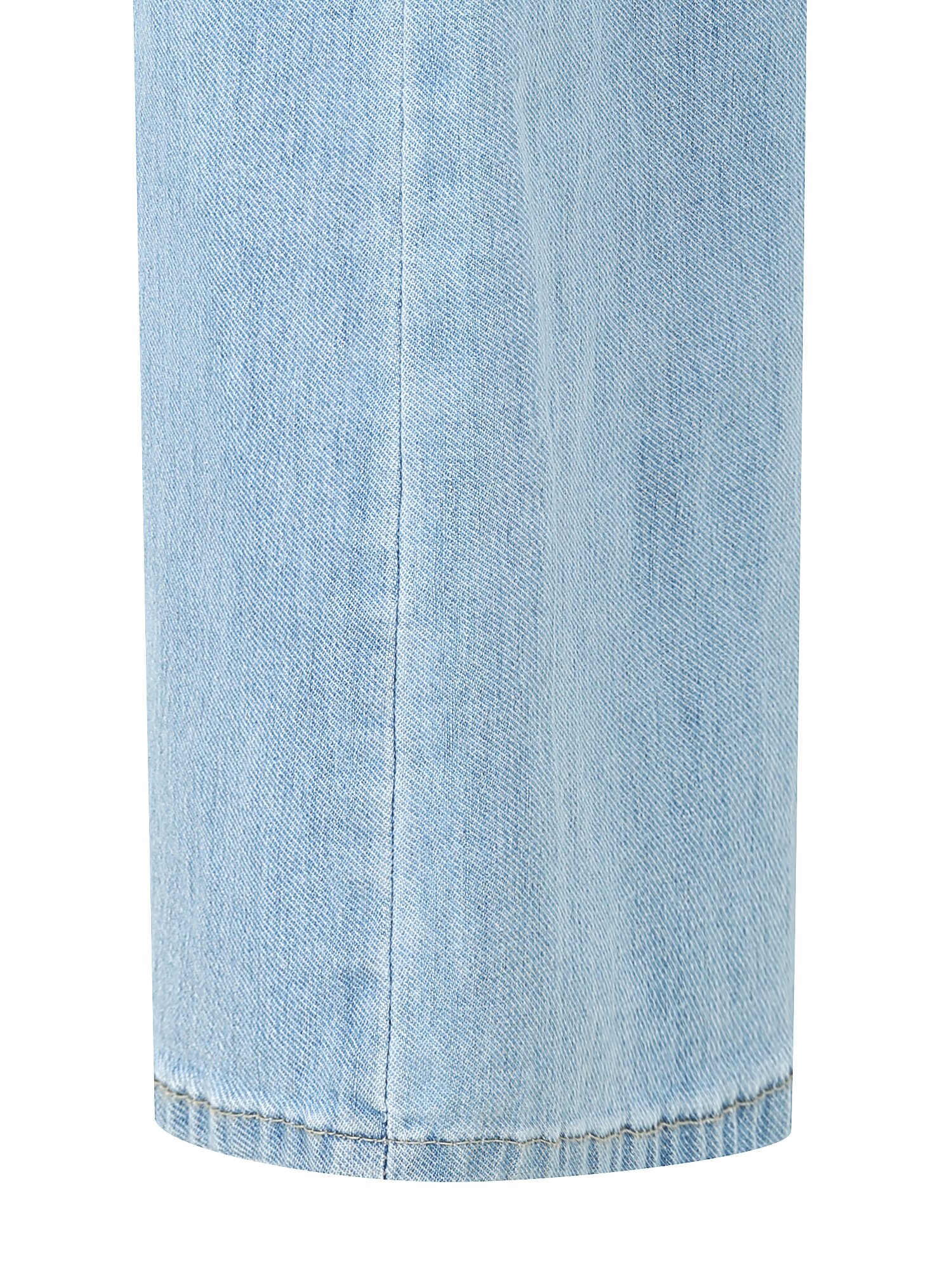 쿨링 인밴딩 와이드 데님 팬츠 (LIGHT BLUE)