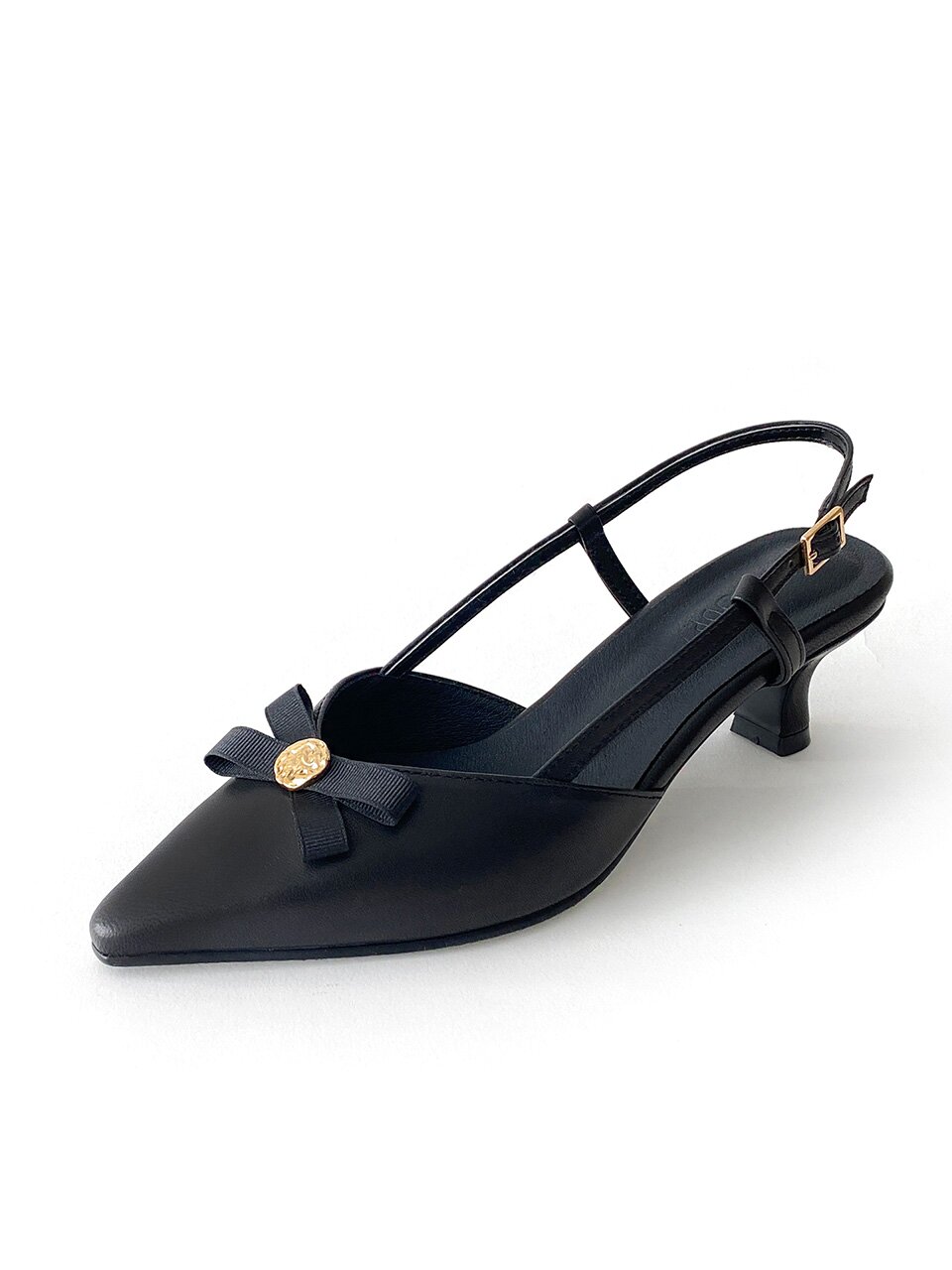 로제 슬링백 _Black 4/5/6/7cm ODRD24045