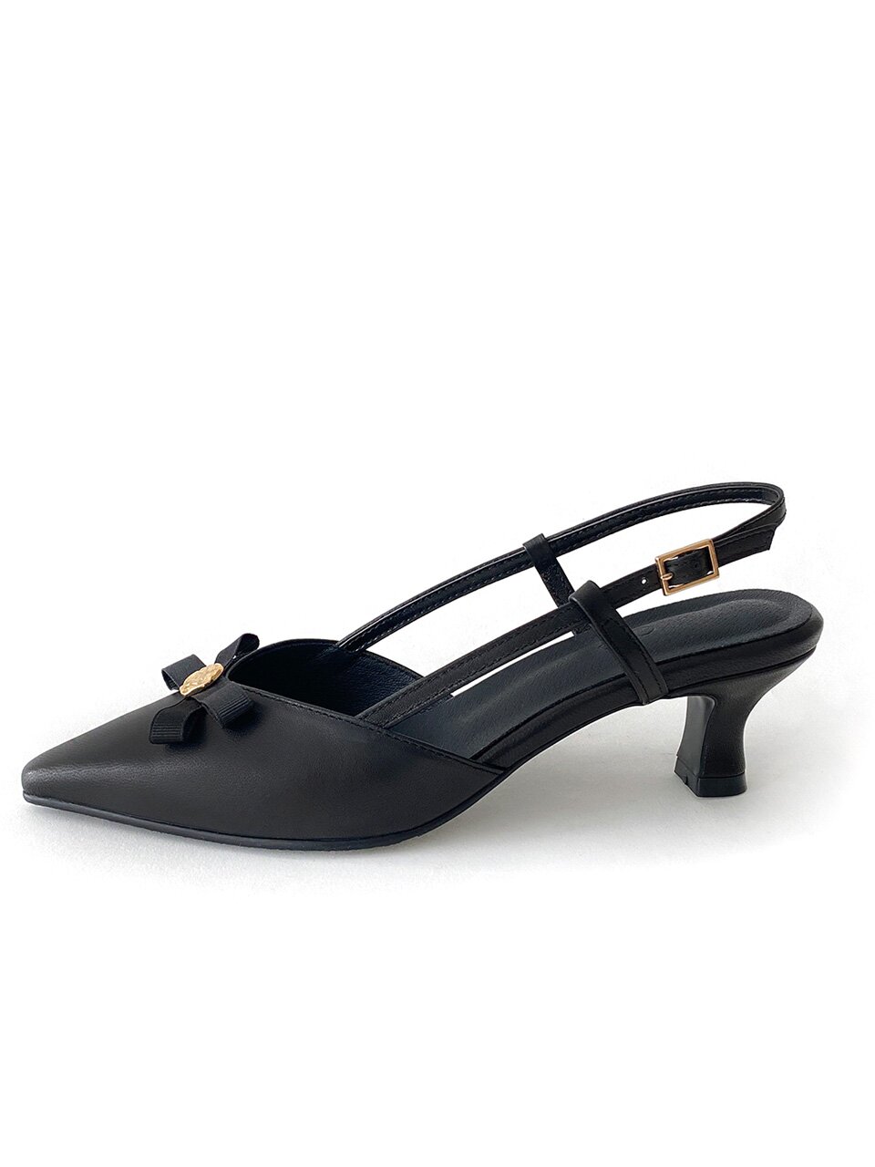 로제 슬링백 _Black 4/5/6/7cm ODRD24045