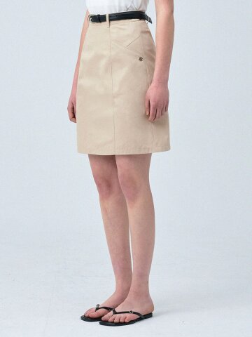 발로르 미니 스커트-벨트 세트