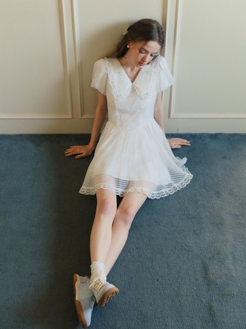 Cest_Sweet doll puff sleeve dress