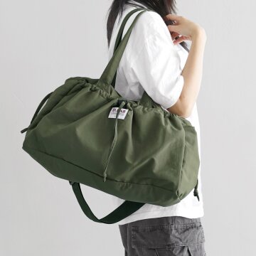 스트링 포켓 보스턴 트래블백 - khaki