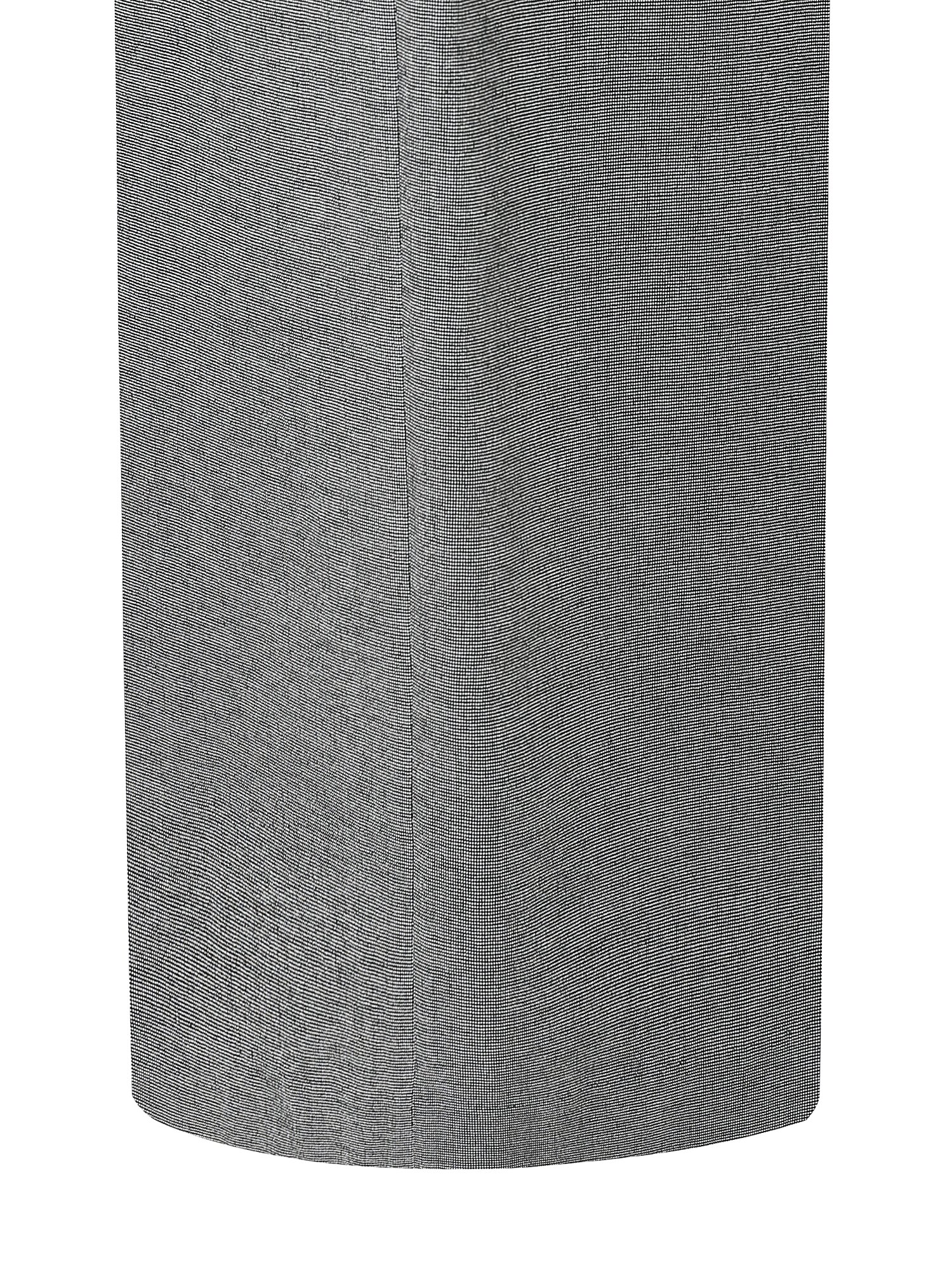 탭 장식 백 밴딩 와이드 팬츠 (DARK GREY)