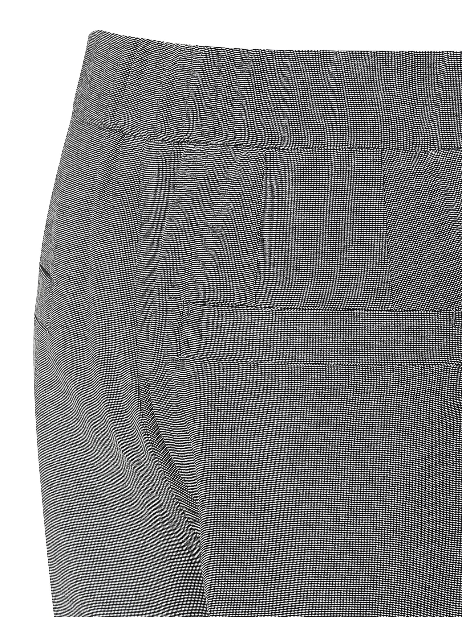 탭 장식 백 밴딩 와이드 팬츠 (DARK GREY)