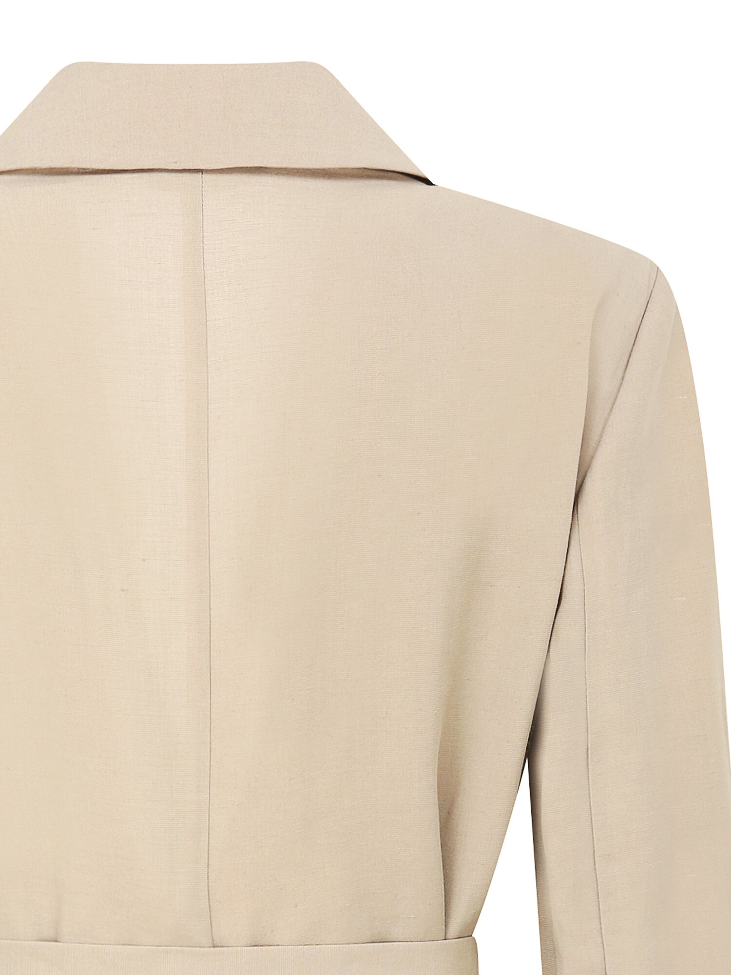 린넨 벨티드 싱글 투버튼 재킷 (BEIGE)