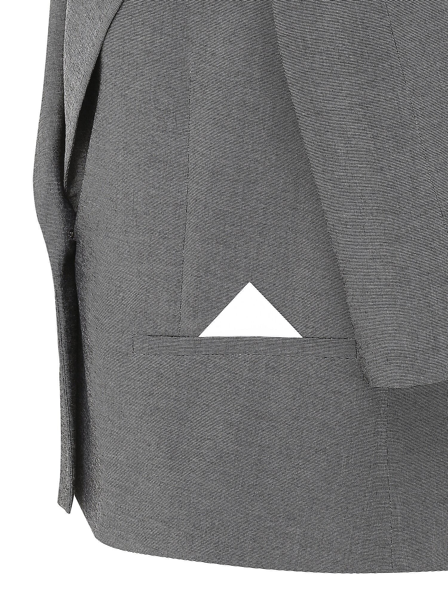 루즈핏 6부 슬리브 원버튼 재킷 (DARK GREY)