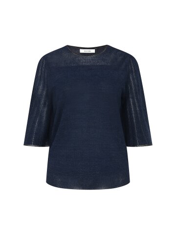 홀가먼트 러플 슬리브 풀오버 니트 